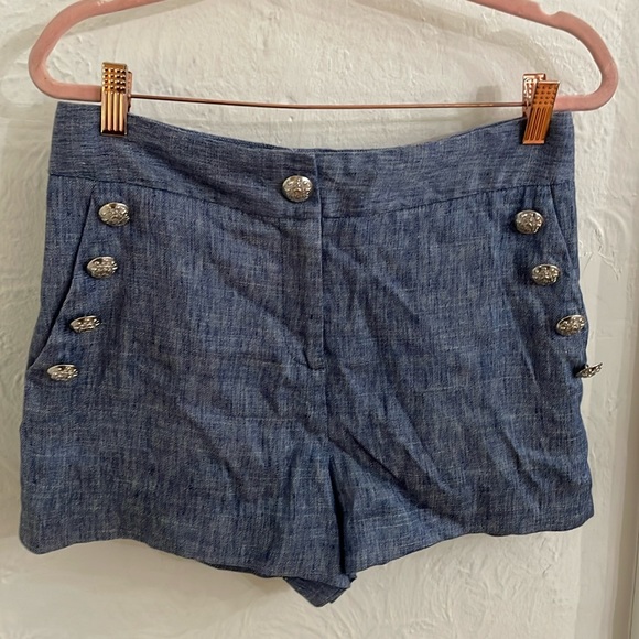 VERONICA BEARD Women's Kimm Short Size 4 in Blue